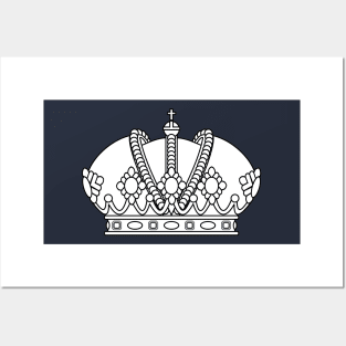 Imperial Crown (white) Posters and Art